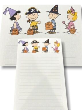 Peanuts Halloween Charlie Brown Fridge Magnetic Notepad